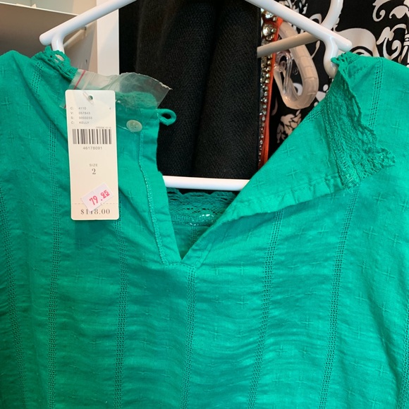 SOLD Anthropologie embroidered blouse - Picture 3 of 4